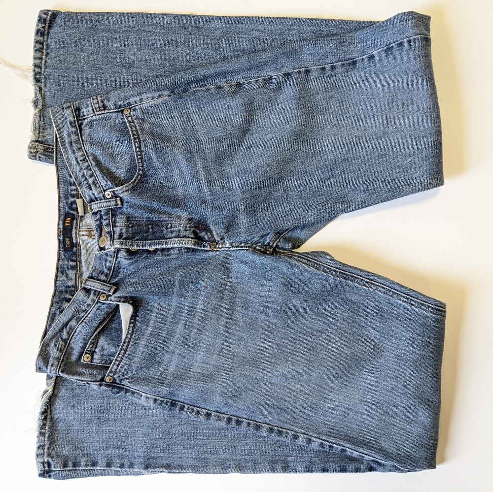 J.Crew high-rise cotton jeans with 4 button sz 10